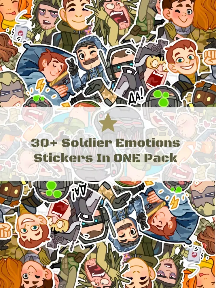 Скриншоты Soldier Emotions Stickers Pack for iMessage iPad 