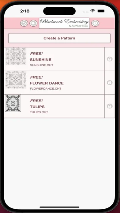 Ảnh chụp màn hình của Blackwork Pattern Creator