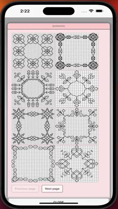 Ảnh chụp màn hình của Blackwork Pattern Creator