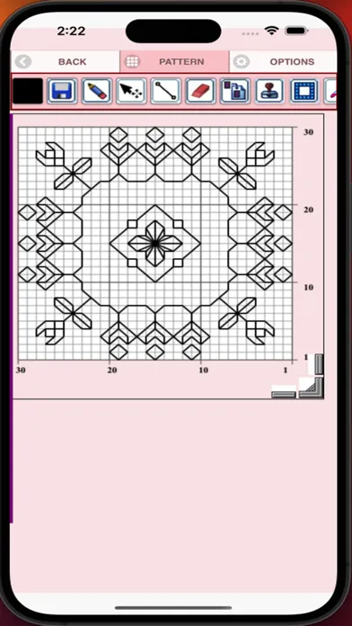 Ảnh chụp màn hình của Blackwork Pattern Creator