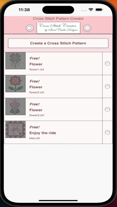 Tangkapan skrin Cross Stitch Pattern Creator