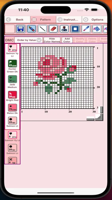 Tangkapan skrin Cross Stitch Pattern Creator
