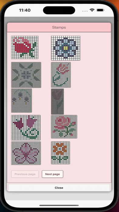Tangkapan skrin Cross Stitch Pattern Creator