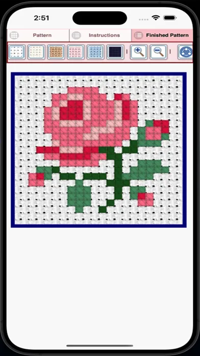 Tangkapan skrin Cross Stitch Pattern Creator