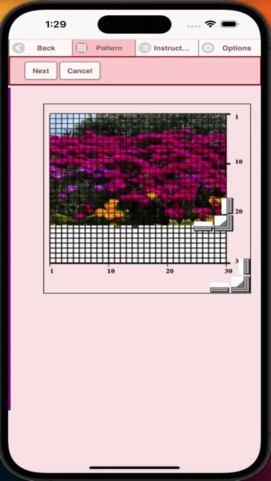 Tangkapan skrin Cross Stitch Pattern Creator