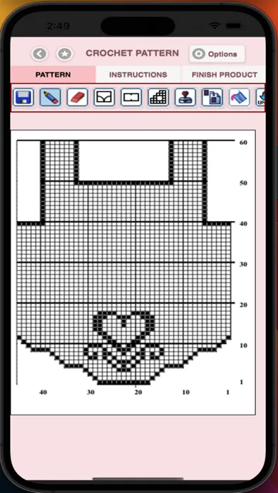 Captures d'écran de Filet Crochet Top Creator