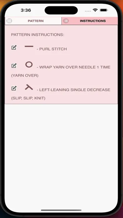 ภาพหน้าจอของ KnitPatternCreator