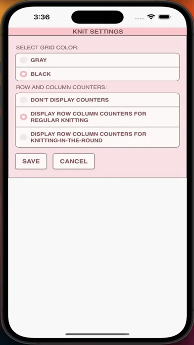 ภาพหน้าจอของ KnitPatternCreator