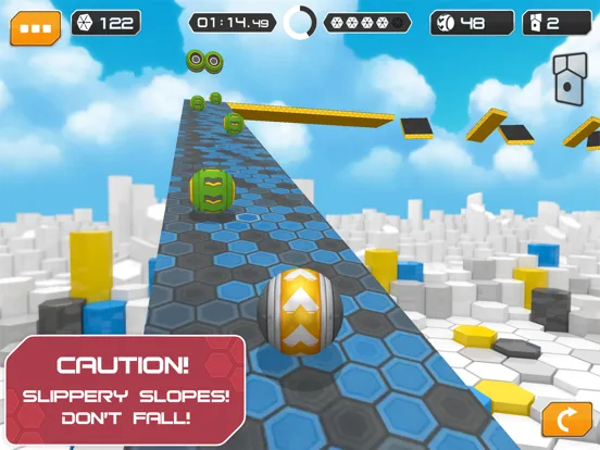 Tangkapan layar GyroSphere Trials iPad 