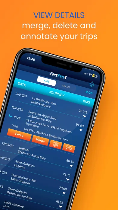 Скриншоты Feez - Mileage tracker