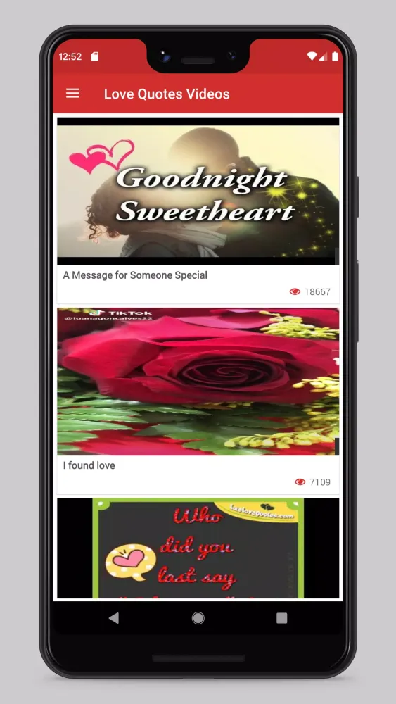 Love videos: Love Quotes & Mes应用截图
