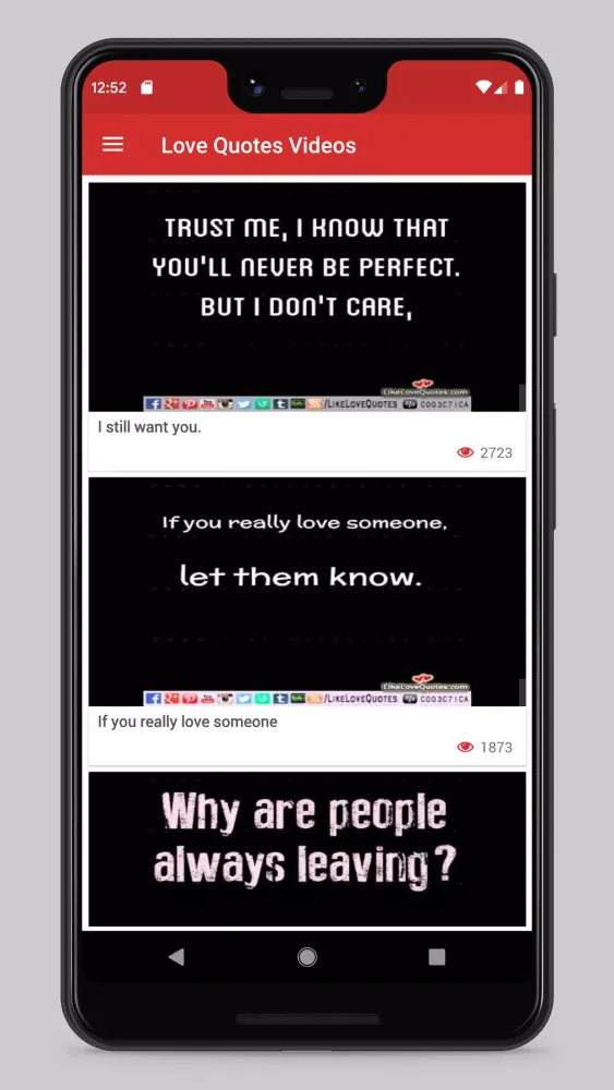 Love videos: Love Quotes & Mes应用截图