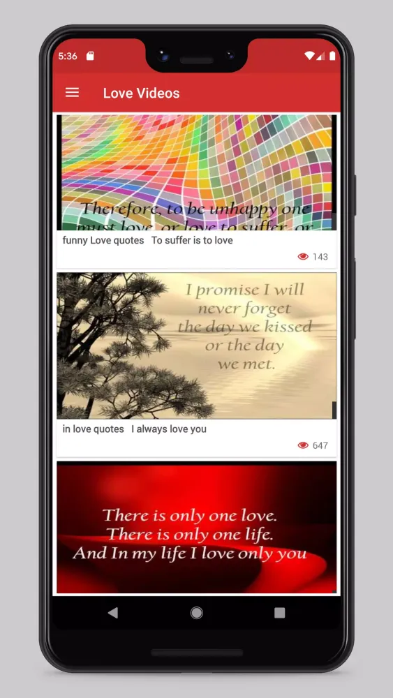 Love videos: Love Quotes & Mes应用截图
