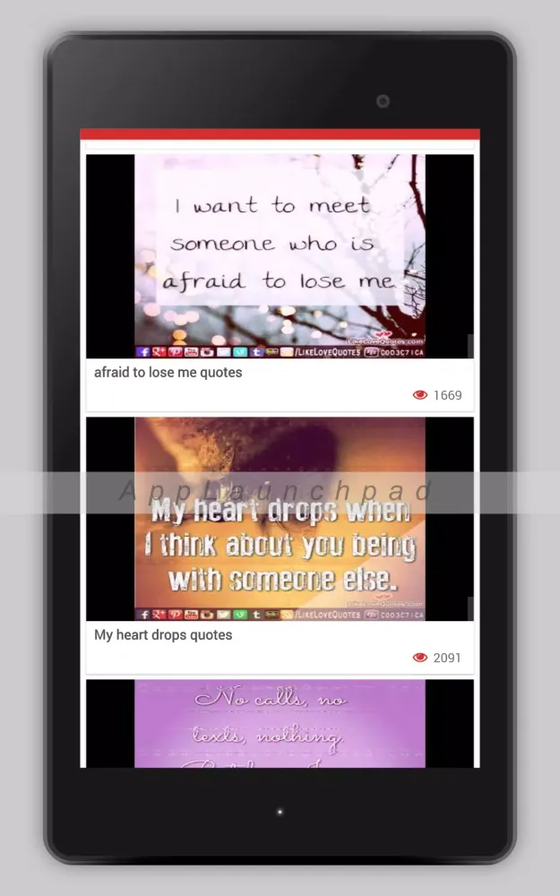 Love videos: Love Quotes & Mes应用截图