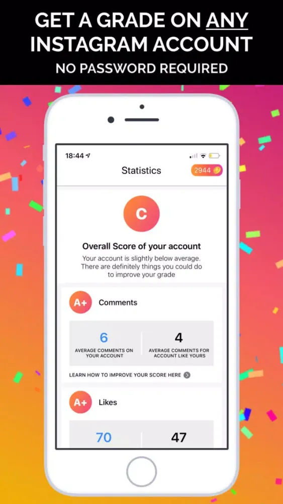 report for instagram followers سکرین شاٹس