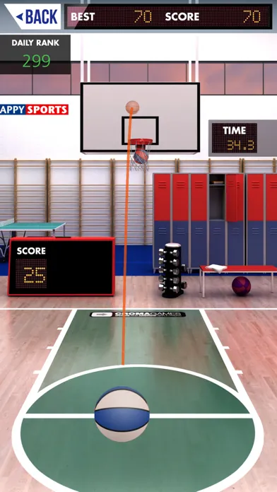 Ảnh chụp màn hình của Tappy Sports Basketball Game