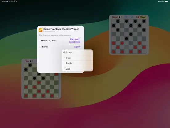 Tangkapan skrin Checkers Classic Widget Game iPad 