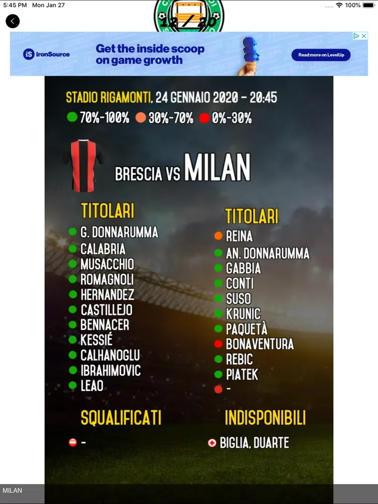 Capturas de pantalla de Cronache di spogliatoio iPad 