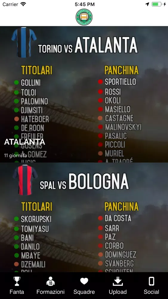 Capturas de pantalla de Cronache di spogliatoio