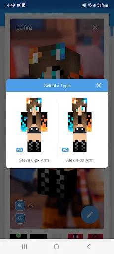 Skin Editor 3D for Minecraft স্ক্রিনশট