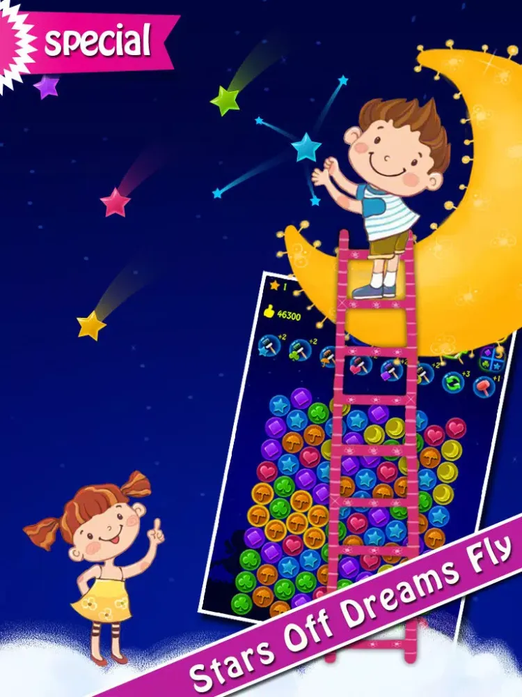 Tangkapan skrin Lucky Stars Special Edition - PopStar Hex iPad 