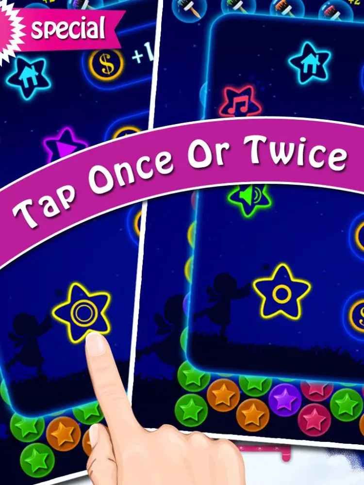 Tangkapan skrin Lucky Stars Special Edition - PopStar Hex iPad 