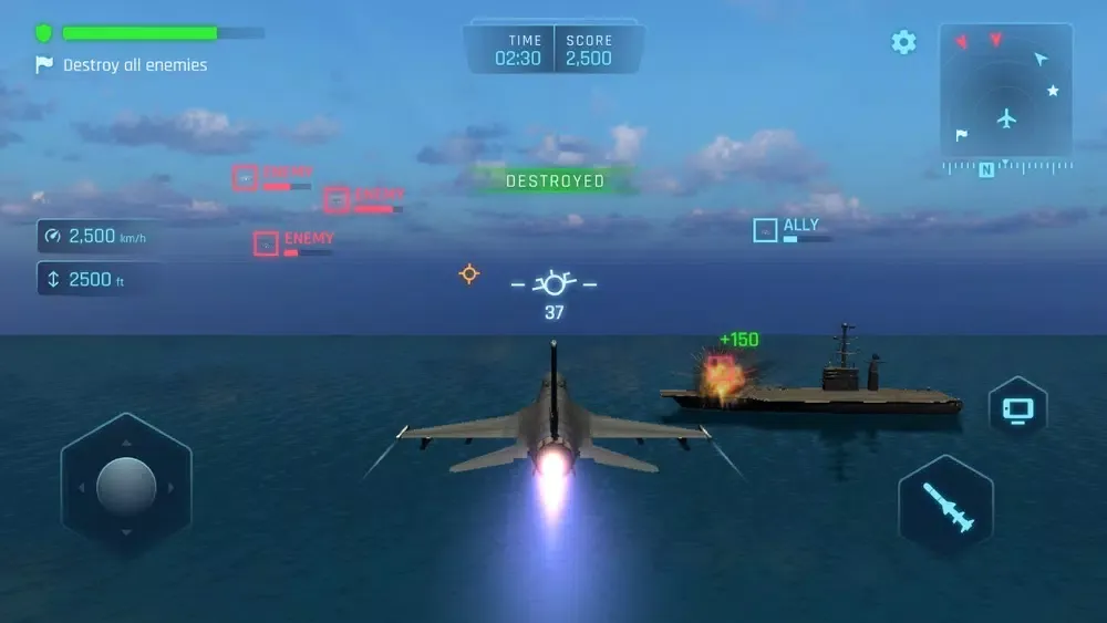 Sky Warriors - Flight Combat 2应用截图