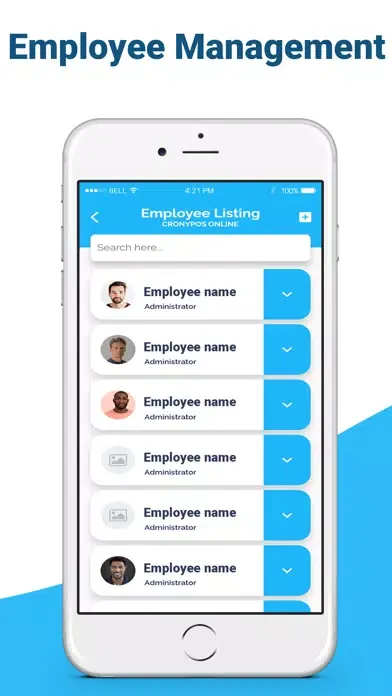 Captures d'écran de Crony Back Office Pro