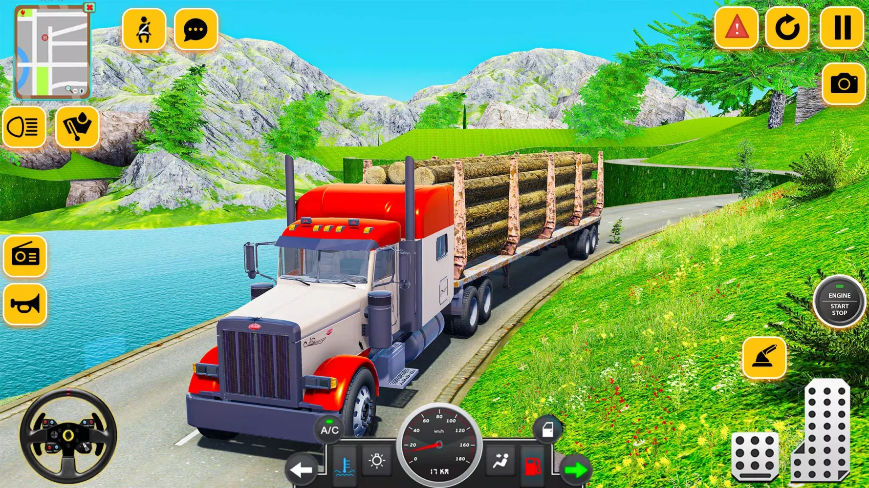 Capturas de pantalla de Log Cargo Transport Truck Game