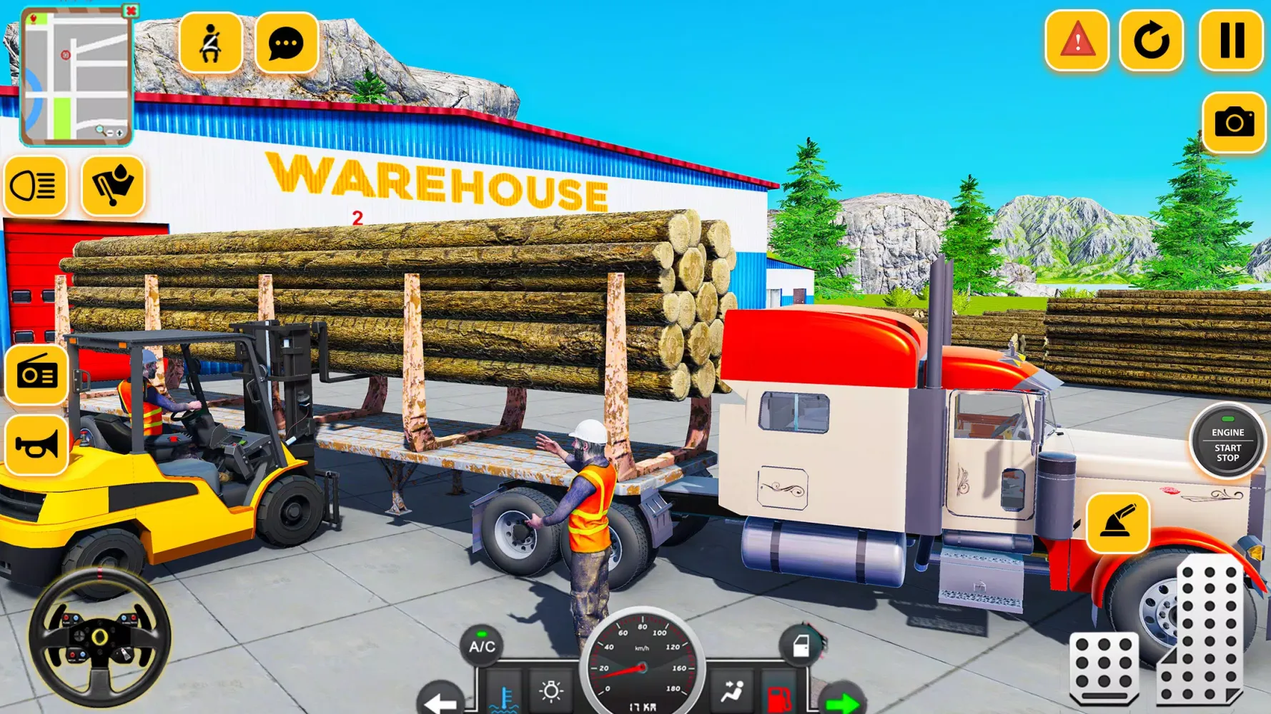 Capturas de pantalla de Log Cargo Transport Truck Game