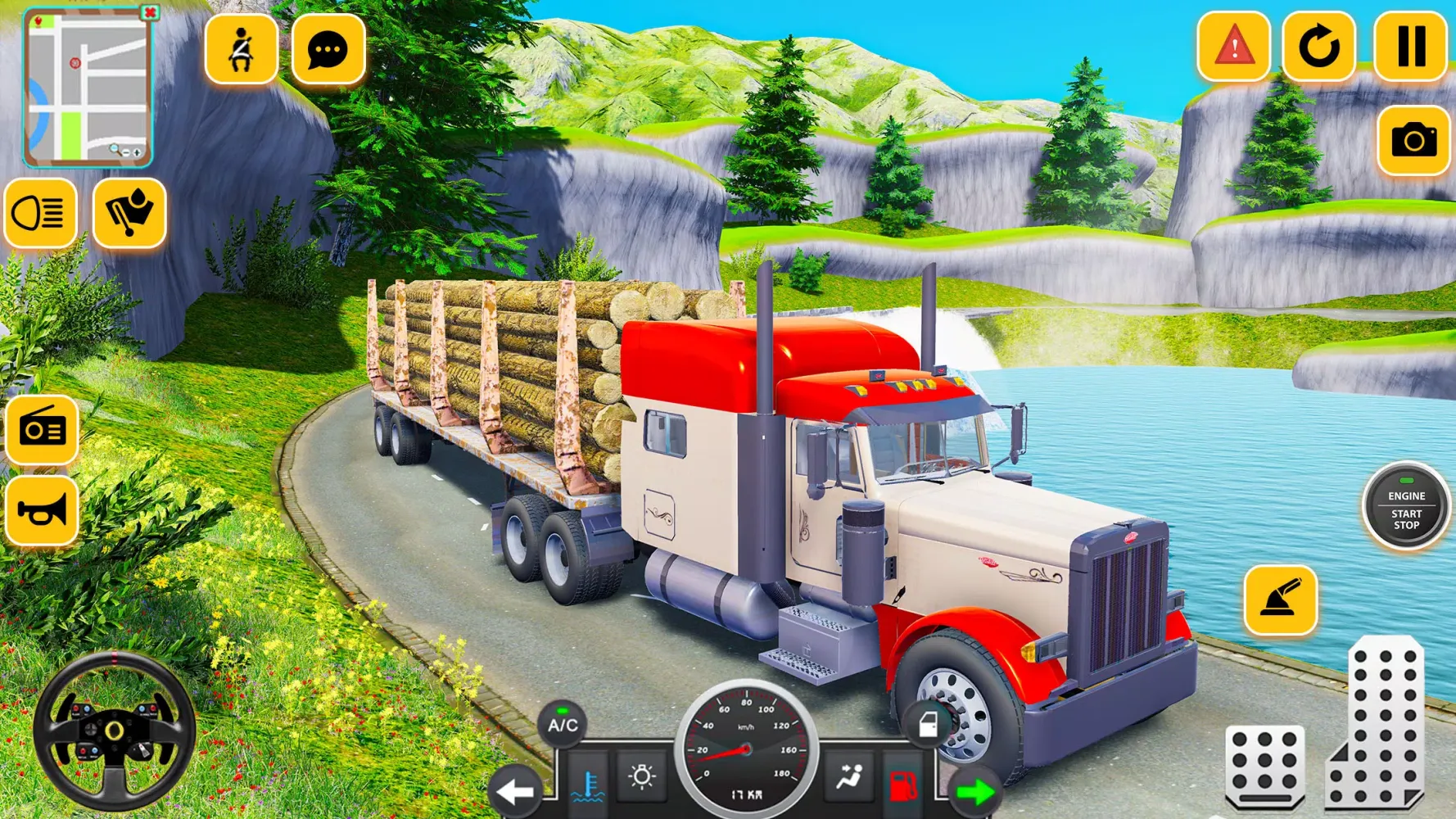 Capturas de pantalla de Log Cargo Transport Truck Game