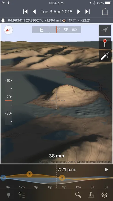 Capturas de pantalla de Photographer's Ephemeris 3D