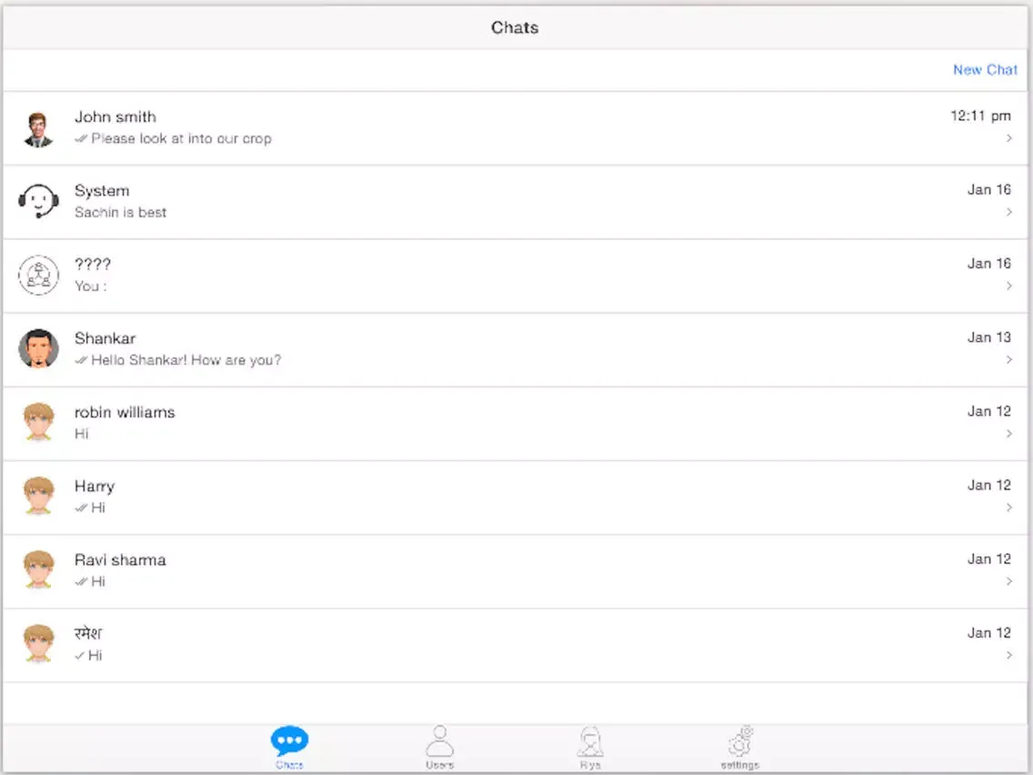 صور CropInSmartChat iPad 