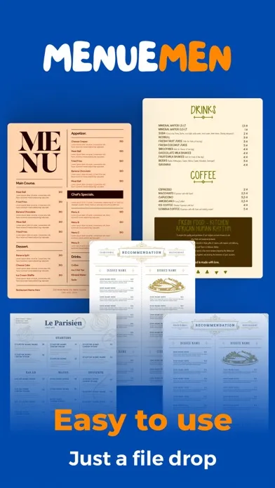 Ảnh chụp màn hình của Menuemen - PDF