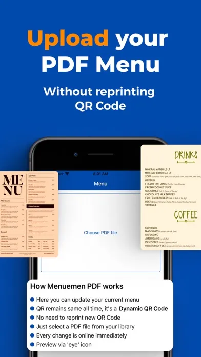 Ảnh chụp màn hình của Menuemen - PDF