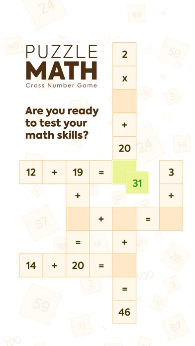 Puzzle Math: Cross Number Game स्क्रीनशॉट