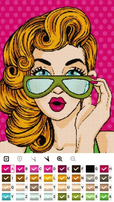 تصاویر Cross stitch : Color by Letter