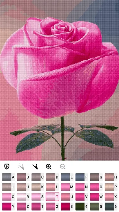 تصاویر Cross stitch : Color by Letter