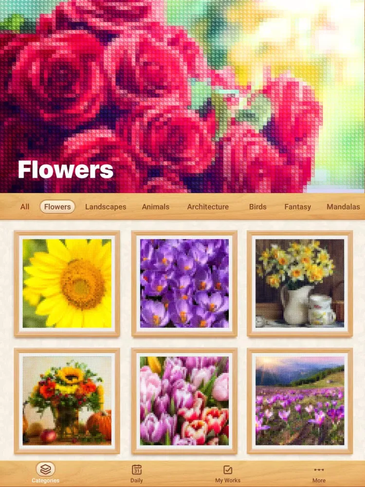 Cross Stitch: Color by Number iPad  Screenshots