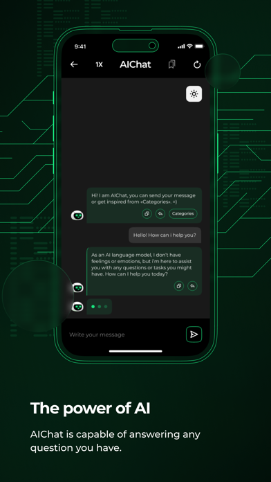 Tangkapan layar AI Chat : Virtual AI Assistant