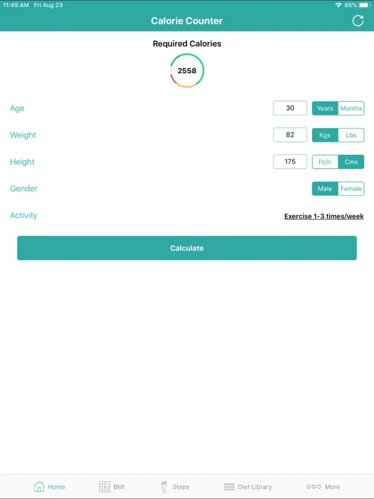 تصاویر Calorie Counter - Daily Steps iPad 