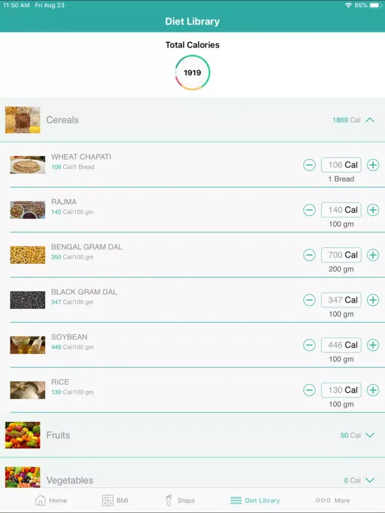 تصاویر Calorie Counter - Daily Steps iPad 
