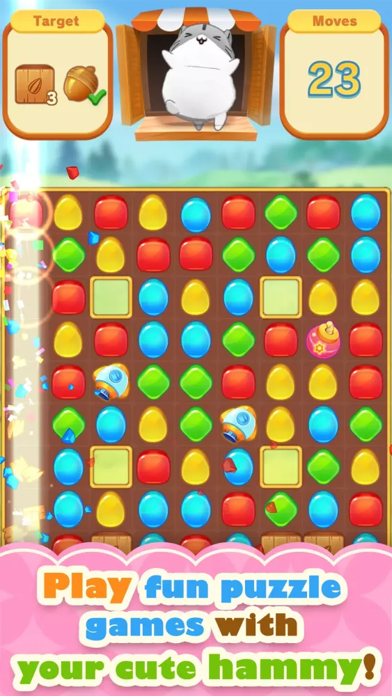 Capturas de tela do Hamster Life match and home