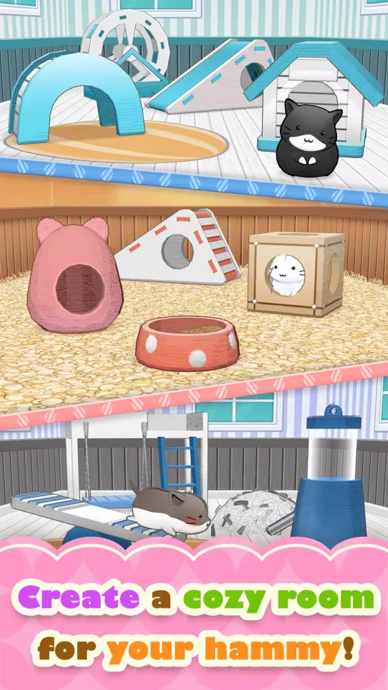 Capturas de tela do Hamster Life match and home