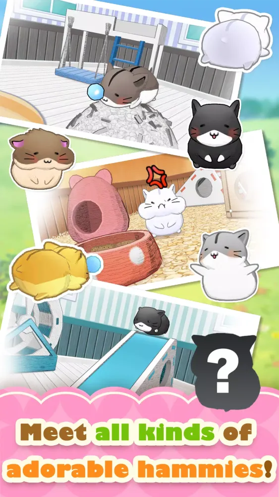 Capturas de tela do Hamster Life match and home