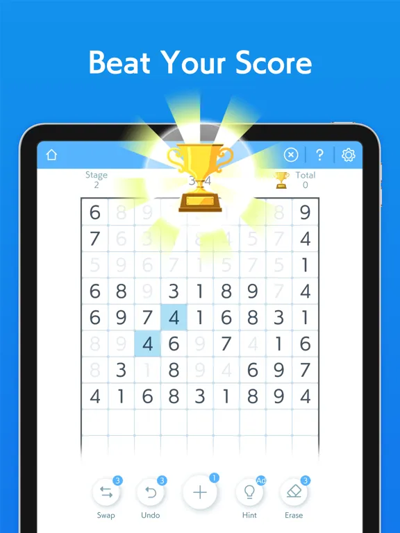 Ten Match - IQ Number Puzzle iPad  Screenshots
