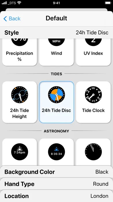 Tangkapan skrin Watchsmith