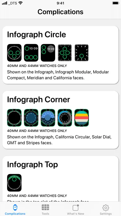 Tangkapan skrin Watchsmith
