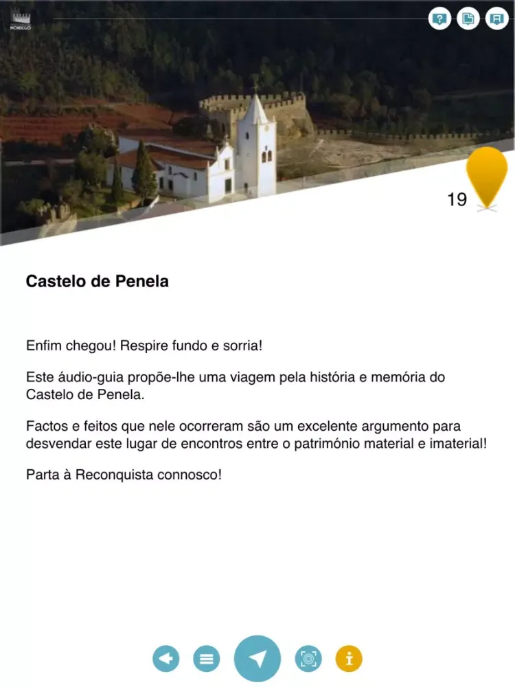 تصاویر Audio Guia - Rede de Castelos e Muralhas Medievais do Mondego iPad 