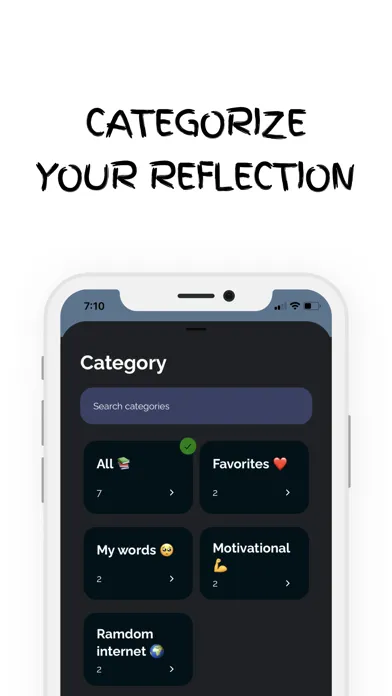 ภาพหน้าจอของ Reflection - Note Reflections